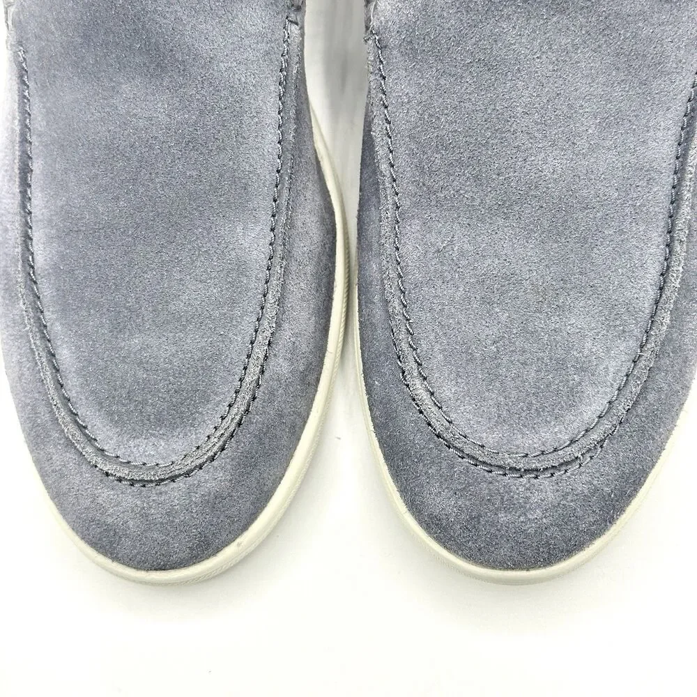 Allen Edmonds Loafers Men’s Size 9 D Payton Grey Suede Driving Slip On Shoes